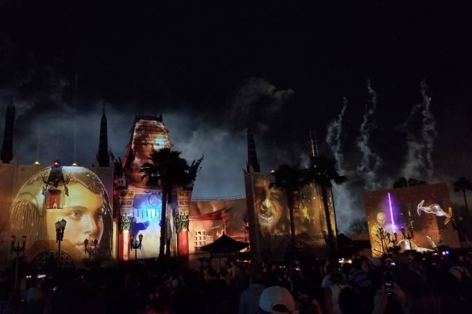 Star Wars: A Galactic Spectacular fireworks