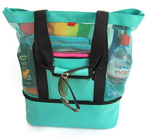 This beach tote holds everything from beach toys to towels