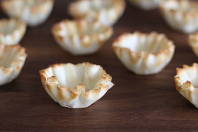 Fillo shells make for the perfect bite size desserts