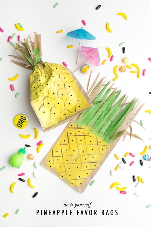 Pineapple craft for goodie bags