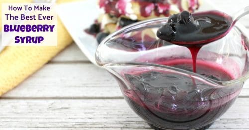 Blueberry syrup recipe