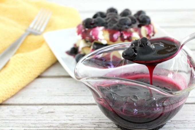 This homemade blueberry syrup is better than any syrup from the pancake house.