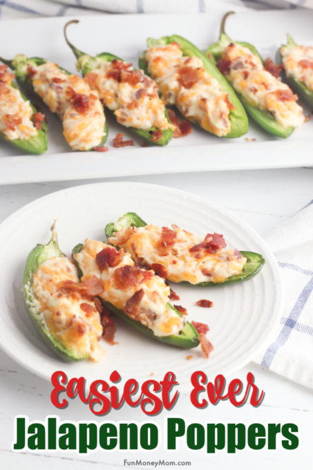 Baked Jalapeno Poppers on a plate