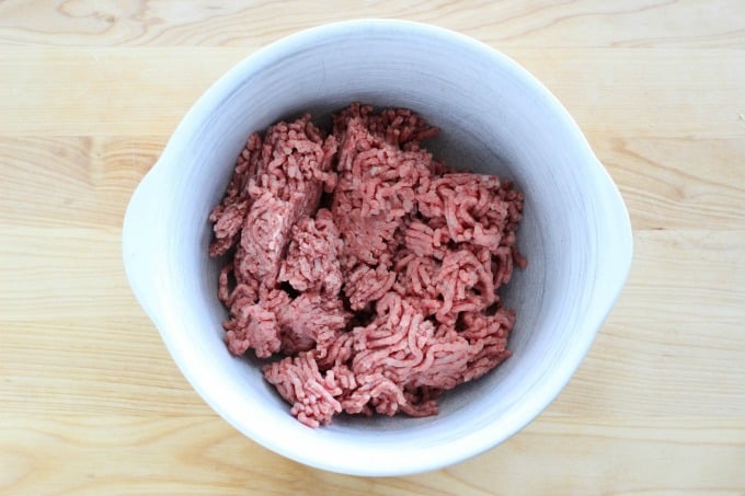 To make blue cheese burgers, you'll need to start with fresh ground beef.