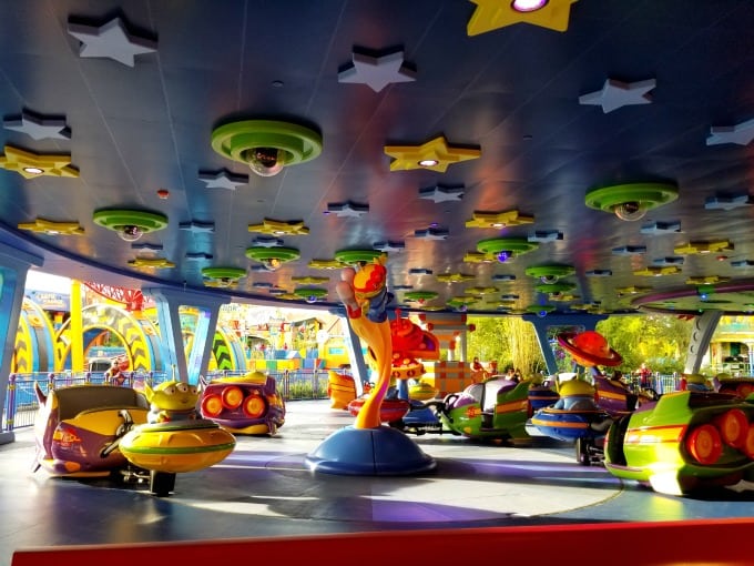 Alien Swirling Saucers were a popular attraction at the Toy Story Land opening