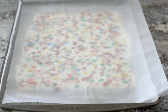 Add another layer of wax paper to be sure the toppings stay put