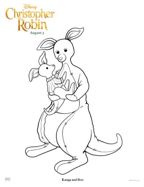 Kango and Roo coloring pages