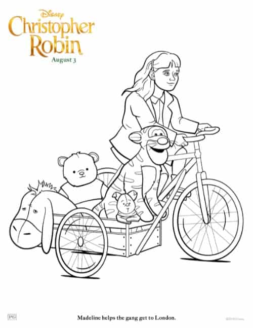 Madeline and Eeyore coloring pages