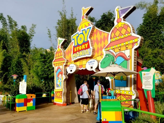 The entrance of Toy Story Mania has been moved to inside Toy Story Land