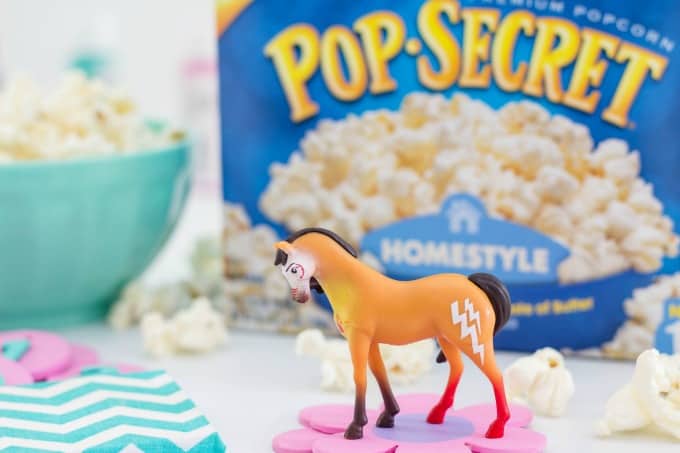 Pop Secret popcorn with Spirit Riding Free toy
