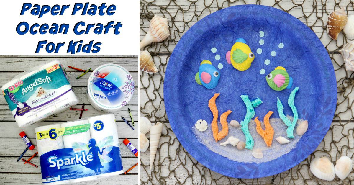 Paper Plate Ocean Craft For Kids