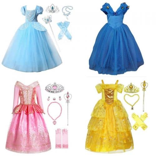 all disney princess dresses