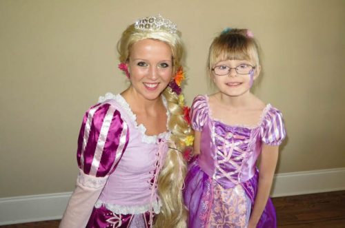Birthday party with Rapunzel
