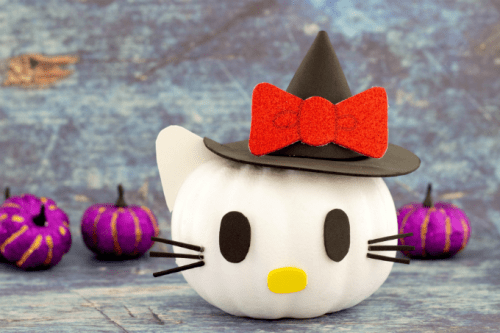 No carve Hello Kitty Pumpkin for Halloween