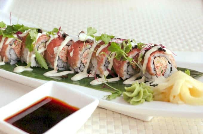 Sushi at Ocean Hai at the Wyndham Grand Clearwater Beach