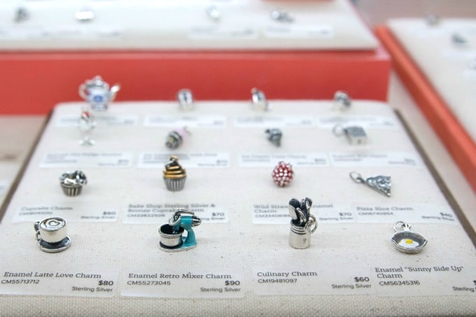 Cooking inspired charms at James Avery Jewelry