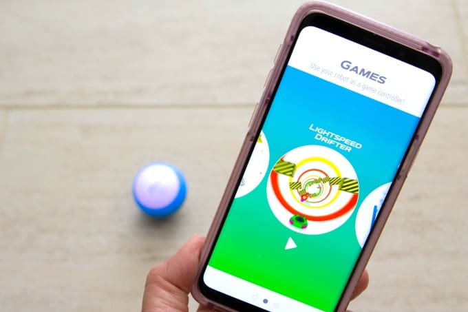 Kids love playing games with the Sphero Mini