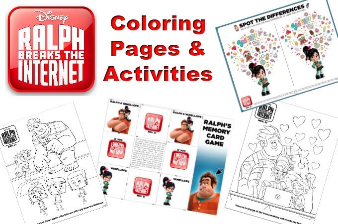 Ralph Breaks The Internet Coloring Pages And Activities