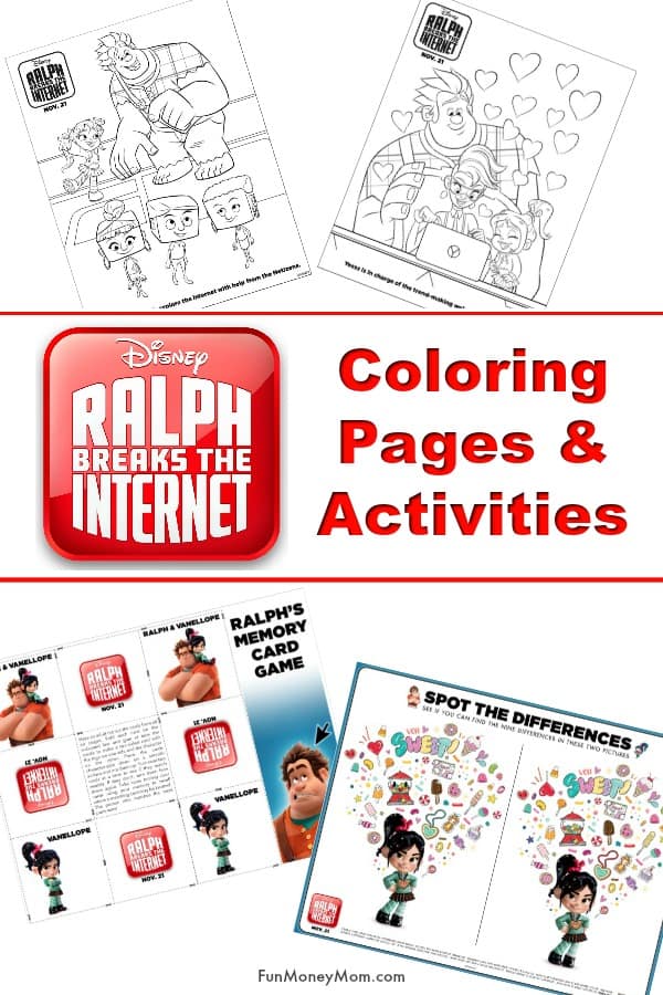Ralph Breaks The Internet Coloring Pages - Excited about the new Wreck It Ralph sequel? Check out the latest trailer and have some fun with these Ralph Breaks The Internet activities and coloring pages. #ralphbreakstheinternet #wreckitralph #coloringpages