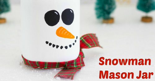 Snowman mason jar facebook