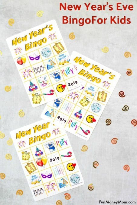 New Year's Eve bingo is the perfect way to keep the kids entertained while you're waiting for the clock to strike midnight!
