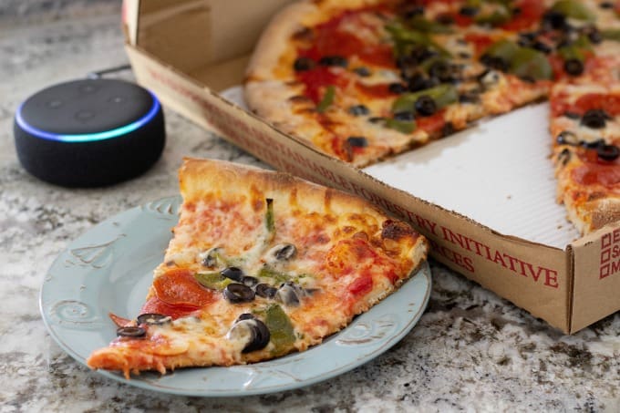 Ordering a pizza with Alexa