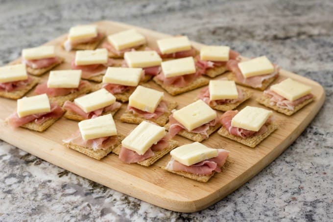 Brie goes perfectly with this prosciutto appetizer