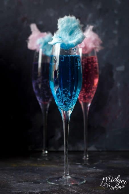 Kids party drinks don't get much better than this cotton candy mocktail