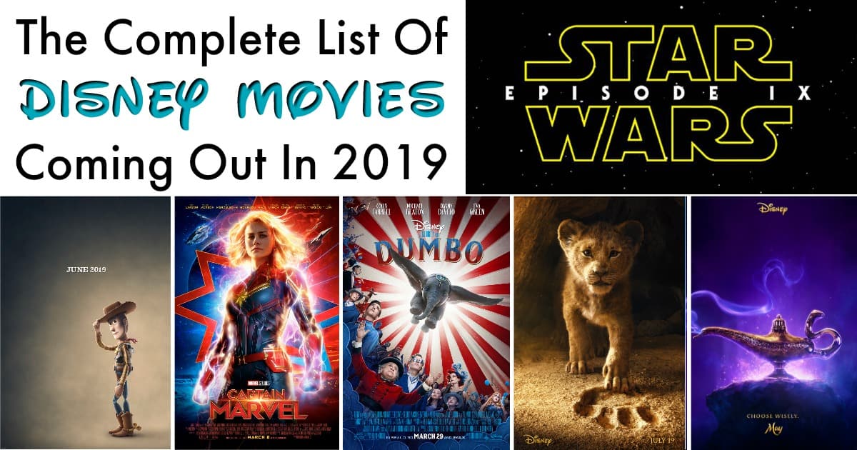 The Complete List Of Disney Movies Coming Out In 2019