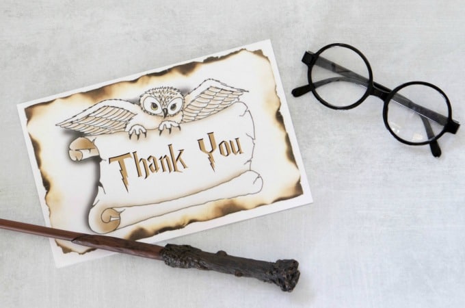 Harry Potter Thank You Cards