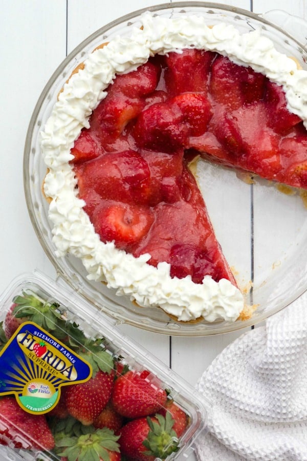Pie with Fresh From Florida strawberries