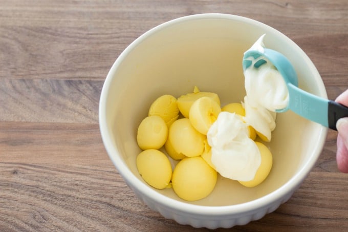 A good deviled egg recipe needs mayo