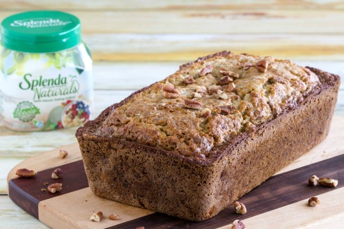 Healthy banana bread made with Splenda Naturals