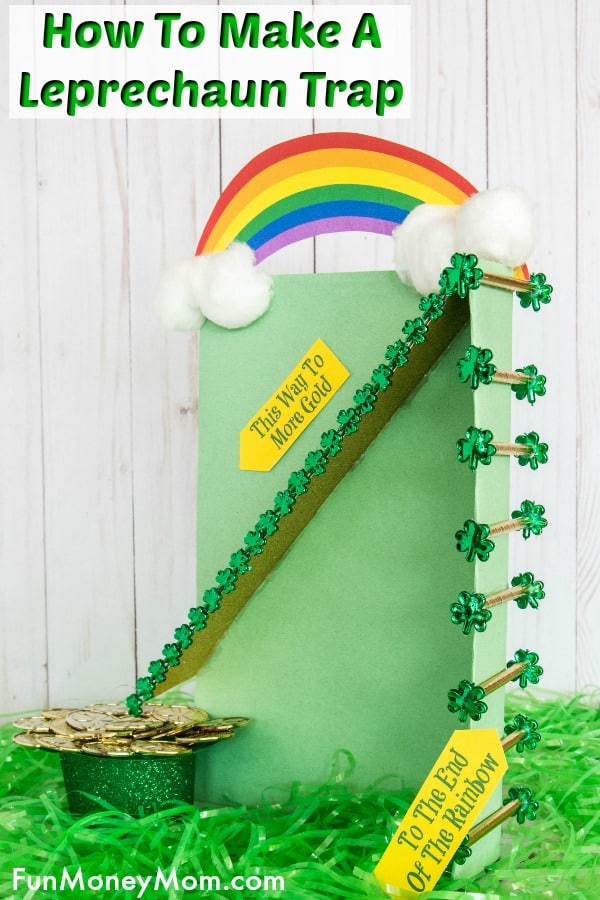 Leprechaun Trap - Want to catch a leprechaun for St. Patrick's Day? The kids will love making this fun St. Patrick's Day craft in hopes of finding leprechaun gold! #leprechauntrap #stpatricksday #stpatricksdaycraft #trapforleprechauns