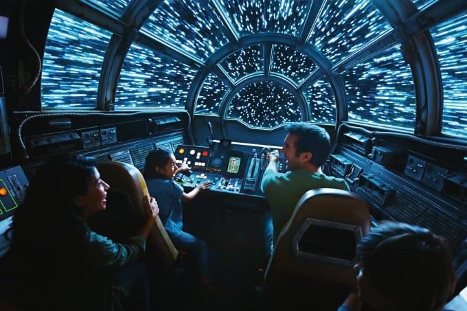 Inside Millenium Falcon: Smuggler's Run in Star Wars: Galaxy's Edge