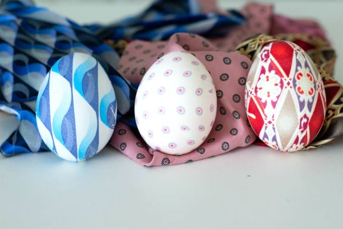Silk Tie Easter Eggs finished
