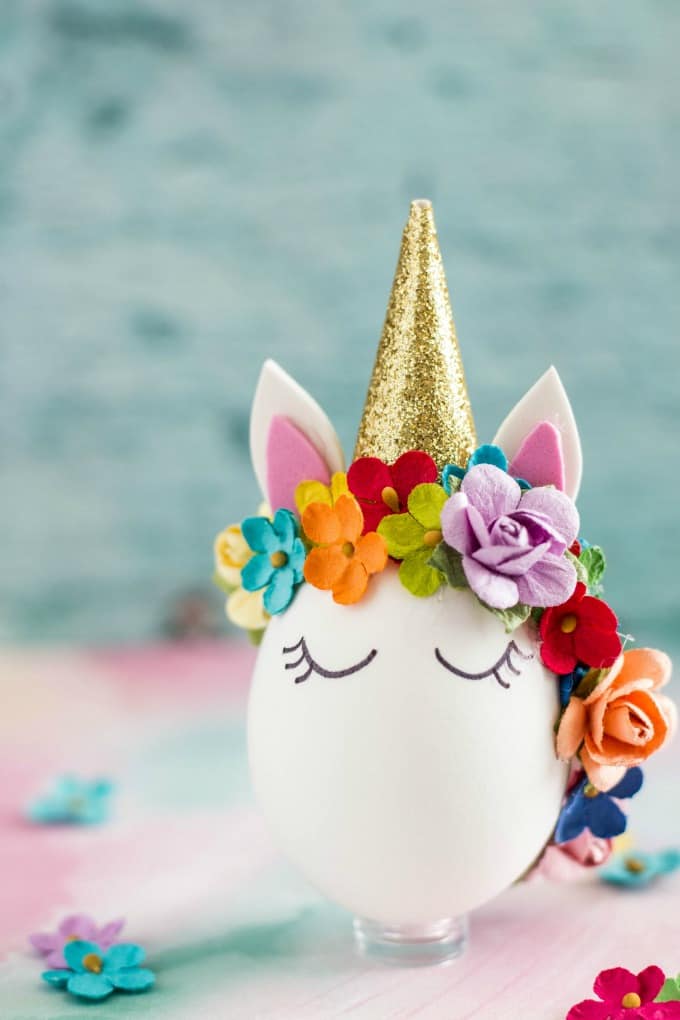 unicorn teddy in egg