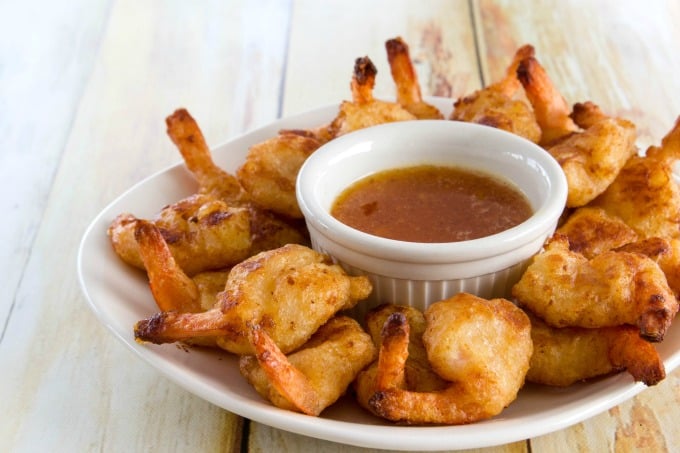 SeaPack shrimp with dipping sauce
