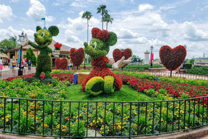 Mickey and Minnie Mouse at the Flower & Garden Festival