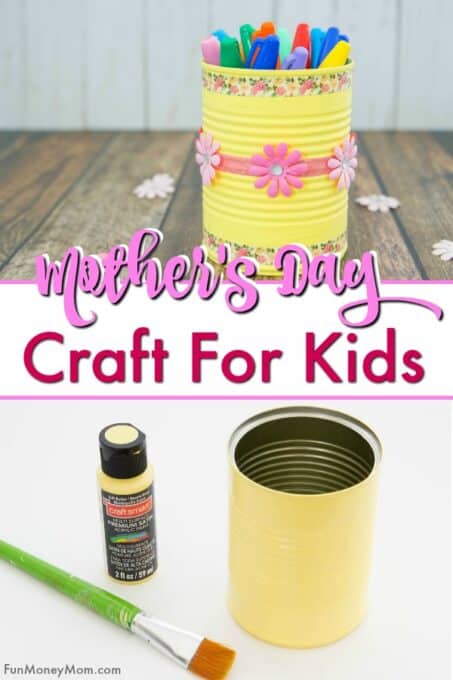 Mother's Day craft pencil can