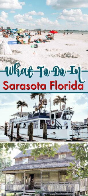 A beach and a boat in Sarasota Florida