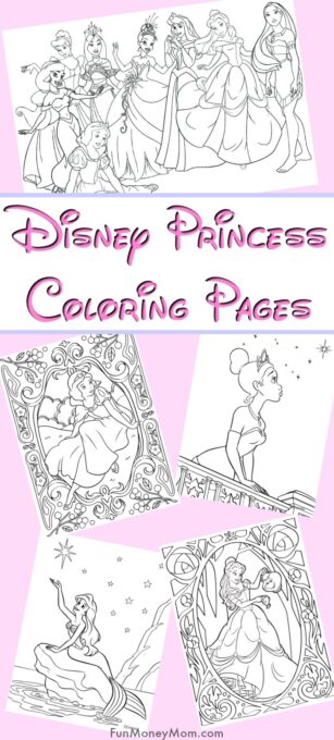 Disney Princess Coloring Pages | Fun Money Mom