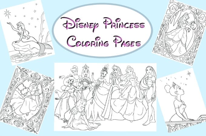 Disney Princess Coloring Page feature