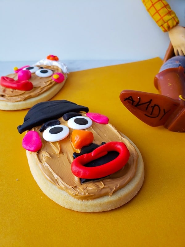 Mr. and Mrs. Potato Head Toy Story Cookies