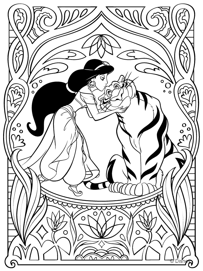 View Disney Coloring Pages Jasmine Pics View Disney Coloring Pages Jasmine Pics