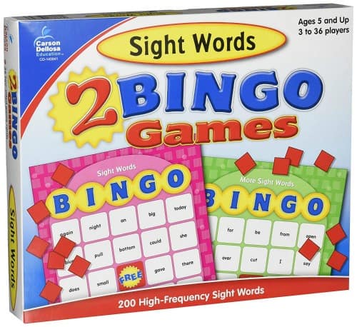 Sight Word Bingo Game