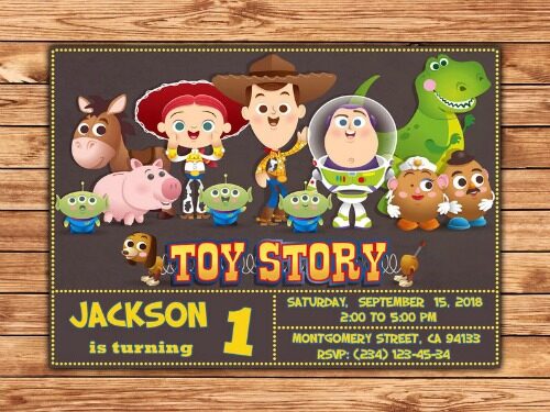 Toy Story Invitations 3