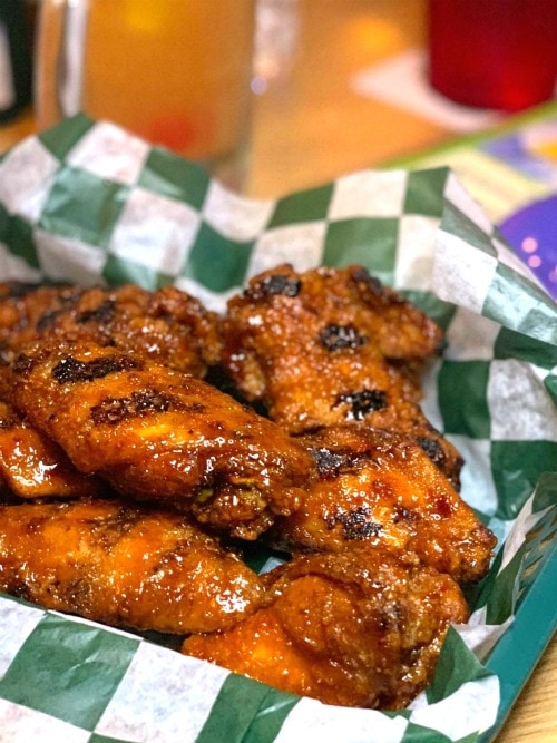 Hot wings at Cooters Restaurant