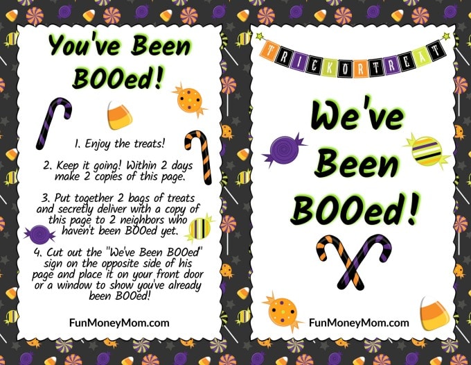 You've Been BOOed printable