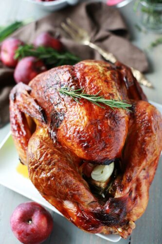 Lemon, apple and herb Thanksgiving turkey recipe